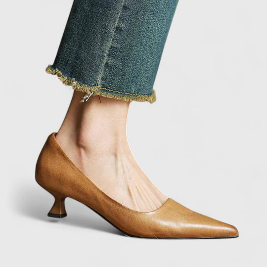 Nadine | Heels with Pointed Toe and Sculptural Heel