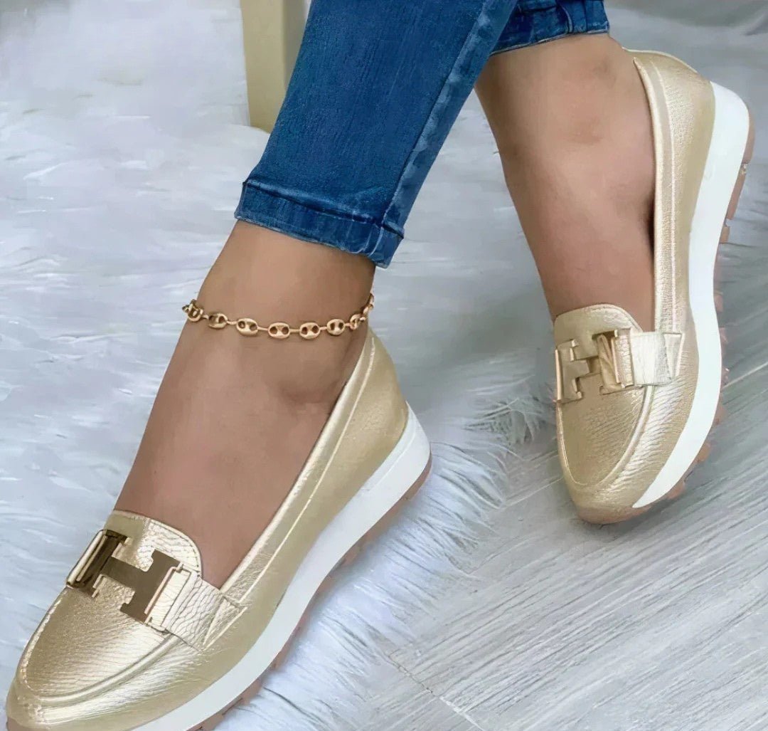 Naomi | Platform Loafers with Buckle Detail and Orthopedic Sole