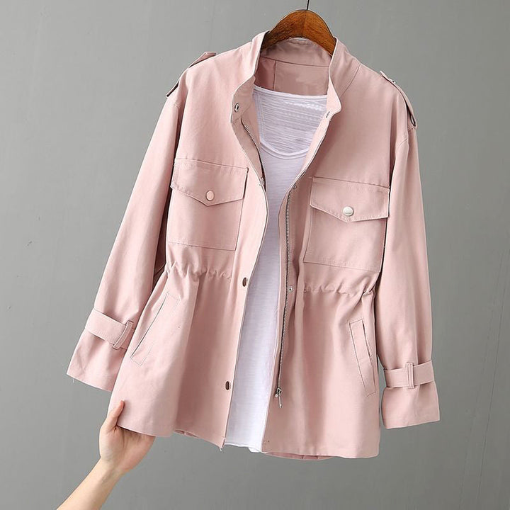 Peggy | Utility Jacket with Zipper and Pocket Detail
