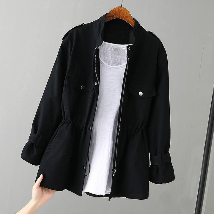 Peggy | Utility Jacket with Zipper and Pocket Detail