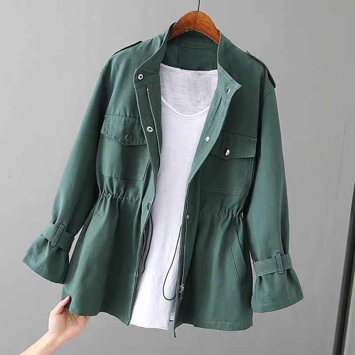 Peggy | Utility Jacket with Zipper and Pocket Detail