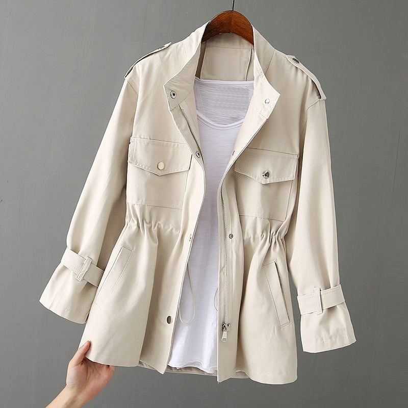 Peggy | Utility Jacket with Zipper and Pocket Detail