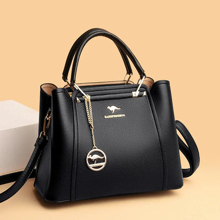 Roberta | Top Handle Bag with Chain Detail and Shoulder Strap