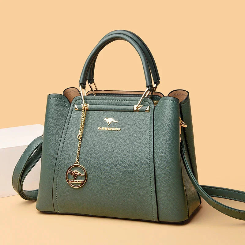 Roberta | Top Handle Bag with Chain Detail and Shoulder Strap