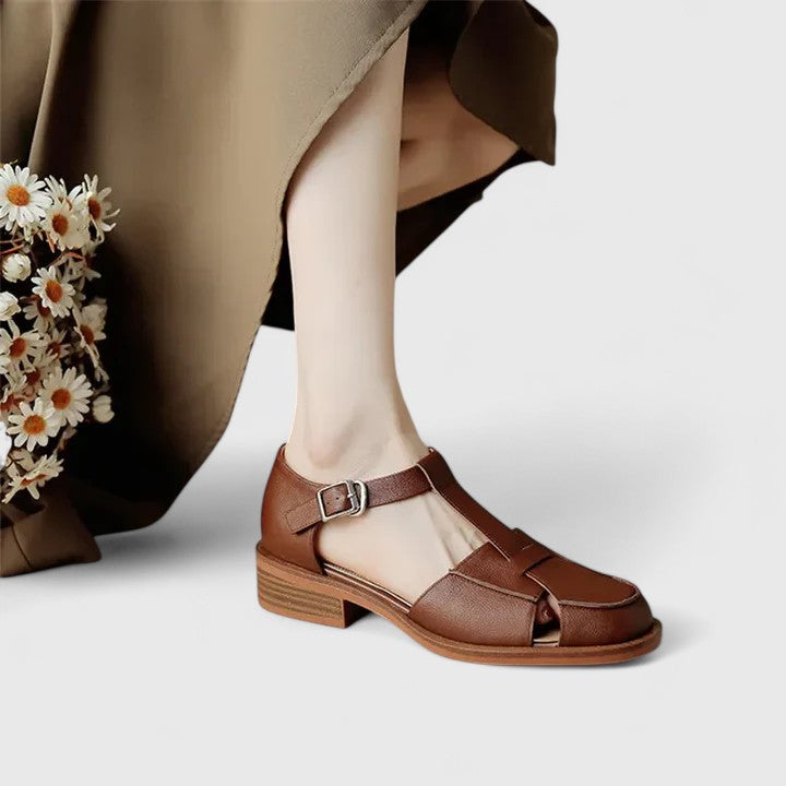 Rosalie | Mary Jane Shoes with T-Strap and Buckle Closure