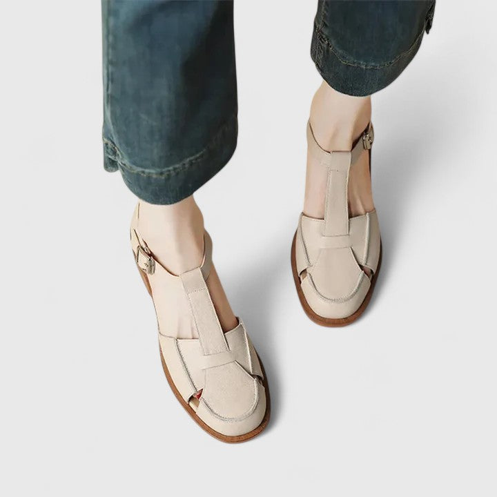 Rosalie | Mary Jane Shoes with T-Strap and Buckle Closure