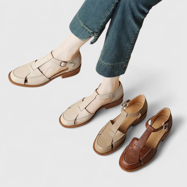 Rosalie | Mary Jane Shoes with T-Strap and Buckle Closure