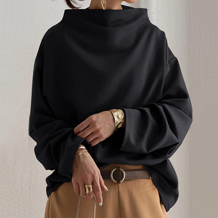 Simone | High Neck Casual Top with Long Sleeves