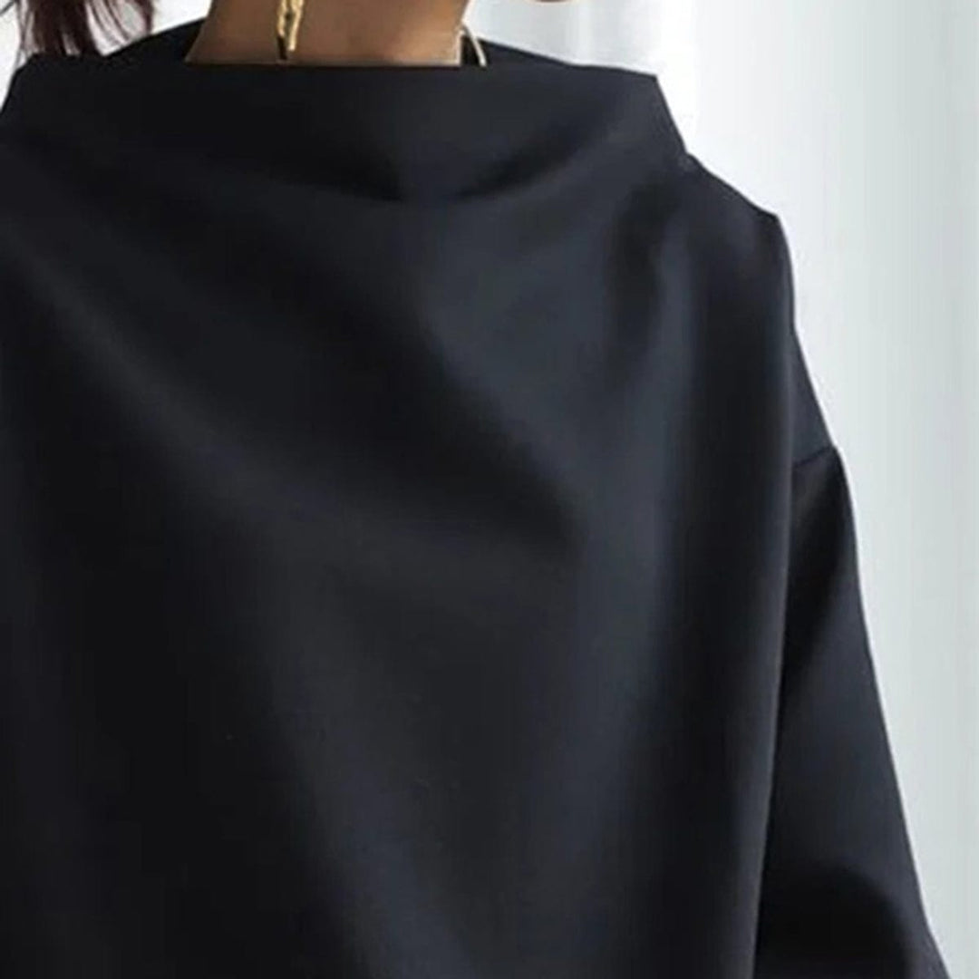Simone | High Neck Casual Top with Long Sleeves
