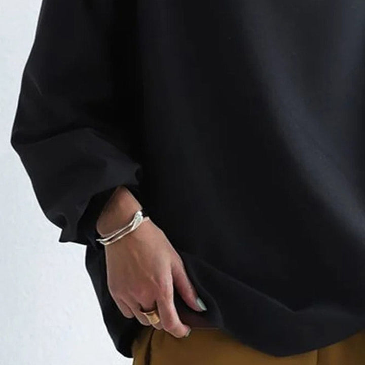 Simone | High Neck Casual Top with Long Sleeves