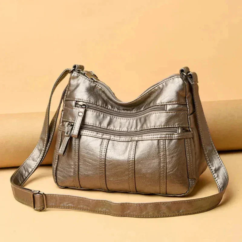 Susan | Crossbody Bag with Multiple Zippers and Pockets