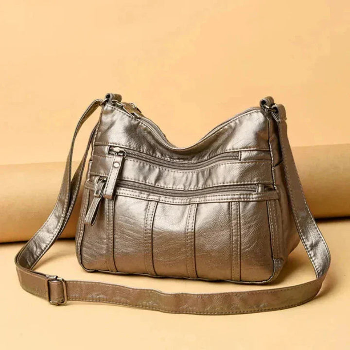 Susan | Crossbody Bag with Multiple Zippers and Pockets