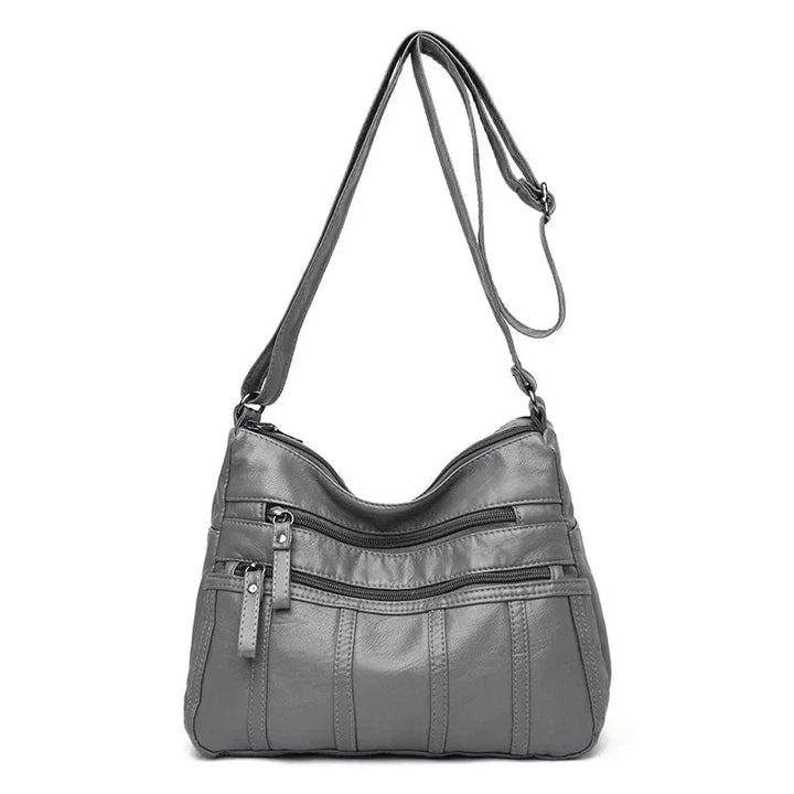 Susan | Crossbody Bag with Multiple Zippers and Pockets
