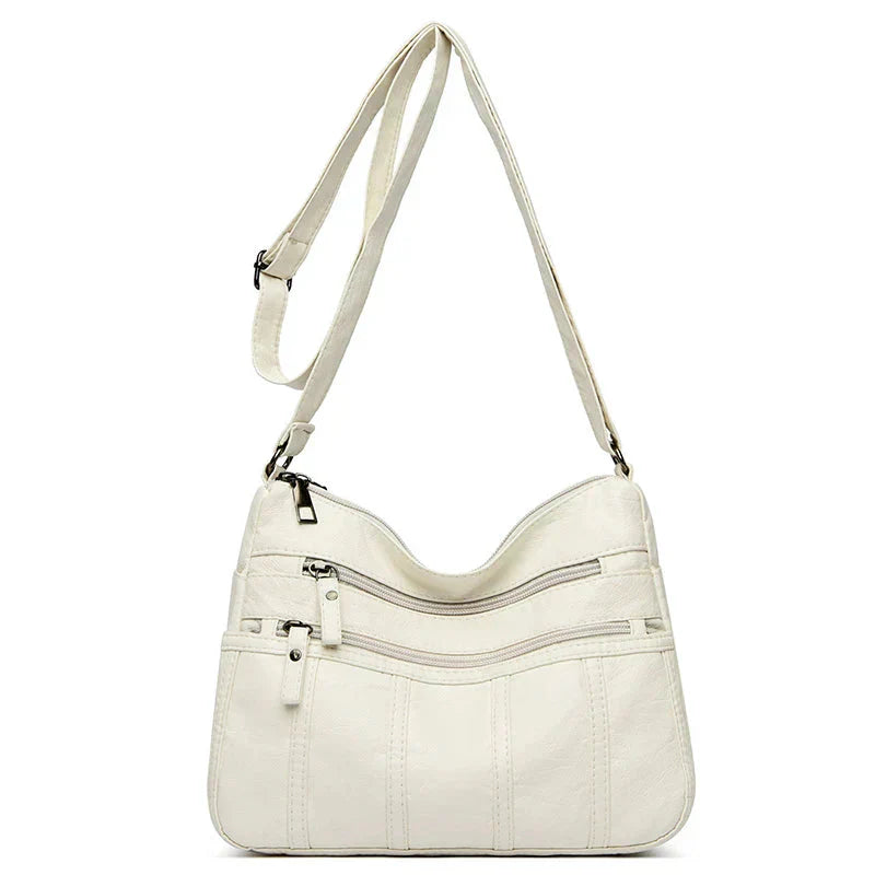 Susan | Crossbody Bag with Multiple Zippers and Pockets