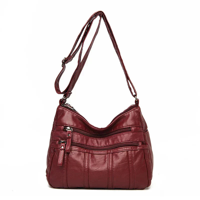 Susan | Crossbody Bag with Multiple Zippers and Pockets