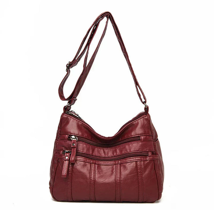 Susan | Crossbody Bag with Multiple Zippers and Pockets