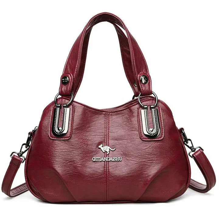 Susan | Shoulder Bag with Top Handles and Detachable Strap
