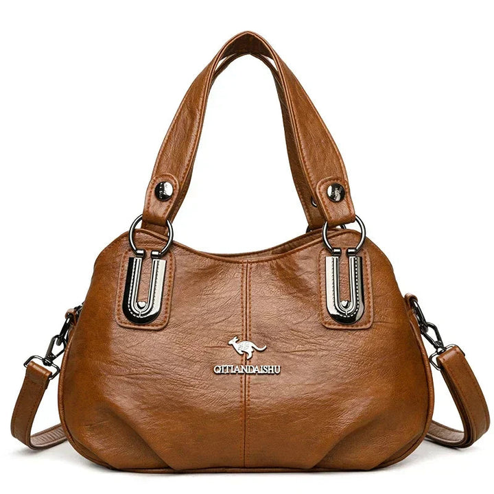 Susan | Shoulder Bag with Top Handles and Detachable Strap