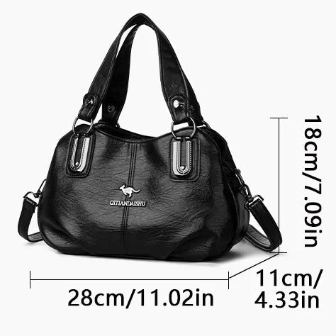 Susan | Shoulder Bag with Top Handles and Detachable Strap
