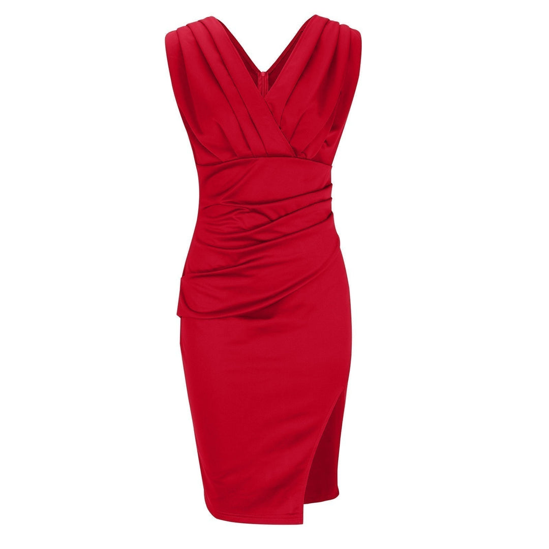 Tracy | mini dress with V Neck and Sleeveless
