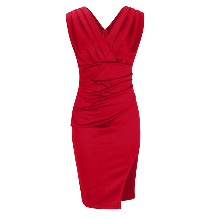 Tracy | mini dress with V Neck and Sleeveless