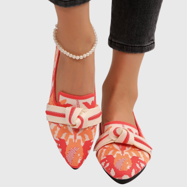 Vicki | Flat Loafers with Bow Detail