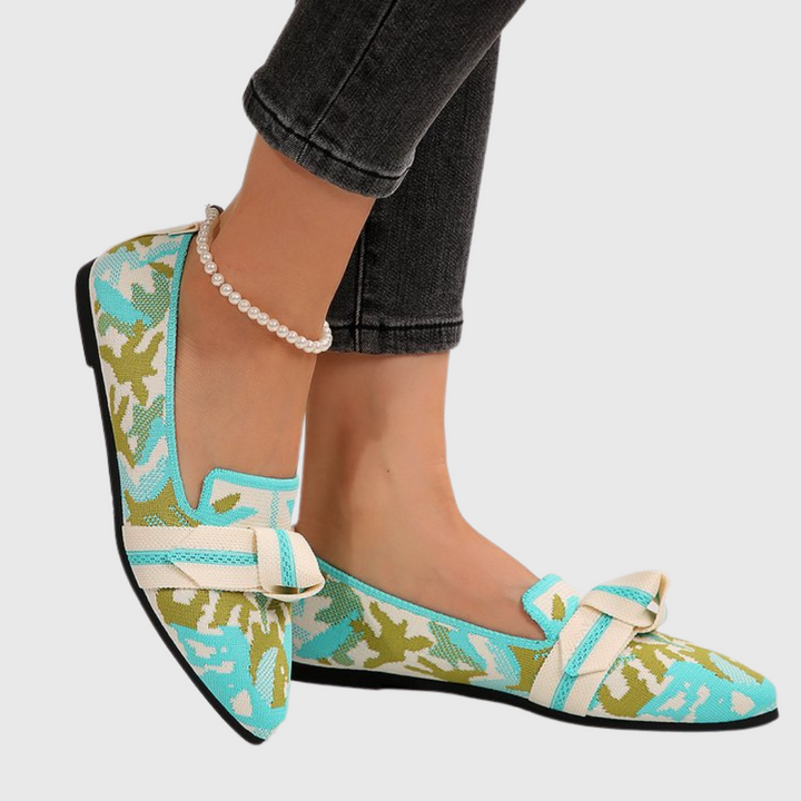 Vicki | Flat Loafers with Bow Detail