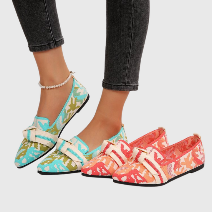 Vicki | Flat Loafers with Bow Detail