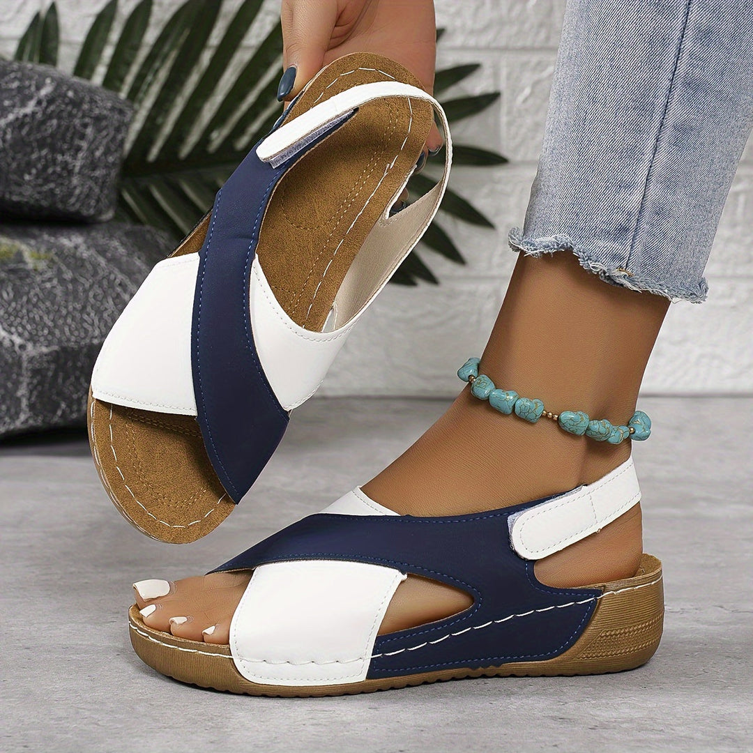 Winifred | Sandals with Cross Strap and Slingback