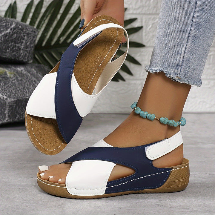 Winifred | Sandals with Cross Strap and Slingback