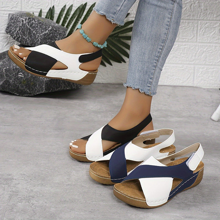 Winifred | Sandals with Cross Strap and Slingback